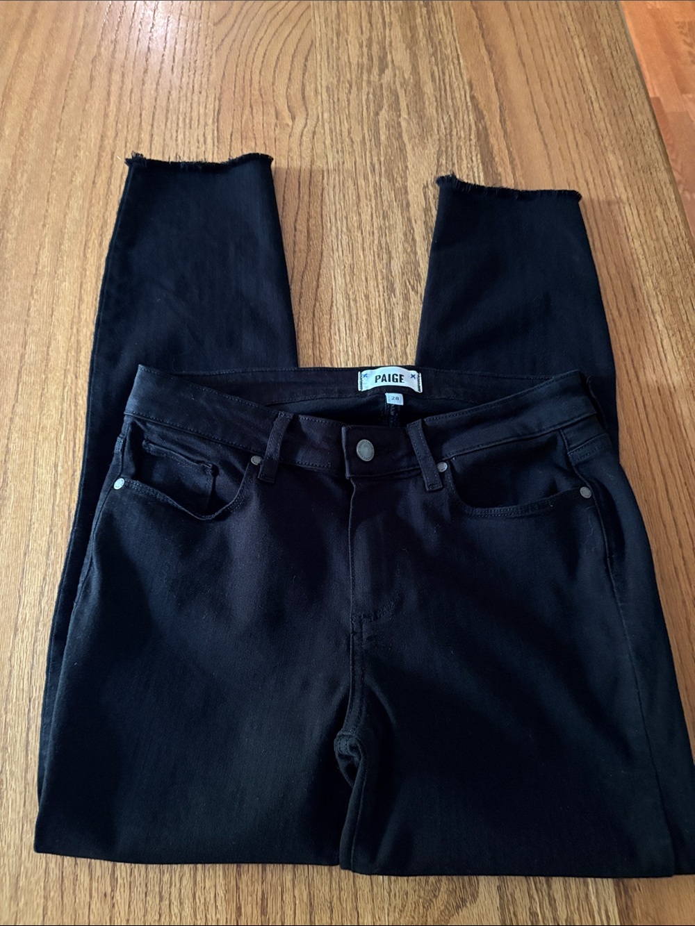 PAIGE Women's Verdugo Crop Black Jeans